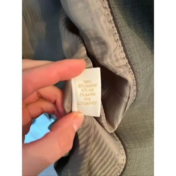 The limited perfect travel suit wool blend blazer size 4 color green - Picture 6 of 9